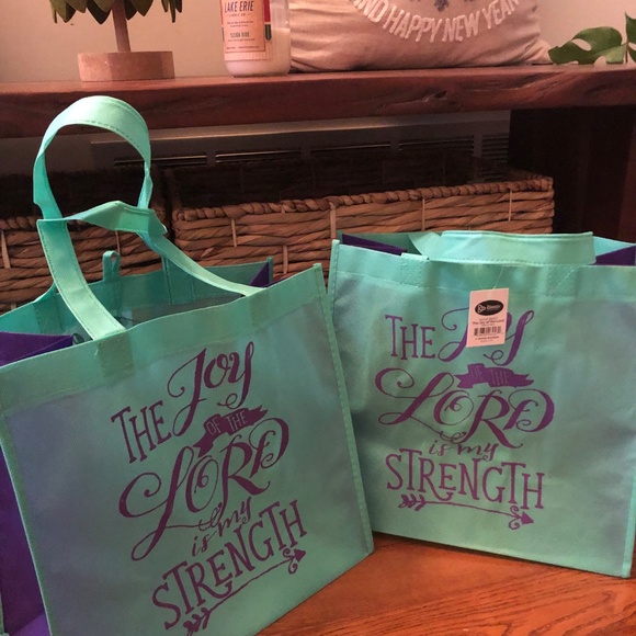 Sale: 5 for $10 - NWT - 3 fabric tote bags - Picture 3 of 5